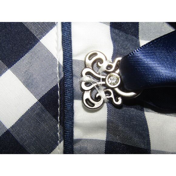 Classic Dirndl Bavarian Oktoberfest Checkered Dress Blue White XXL Lace Peasant - Picture 3 of 10